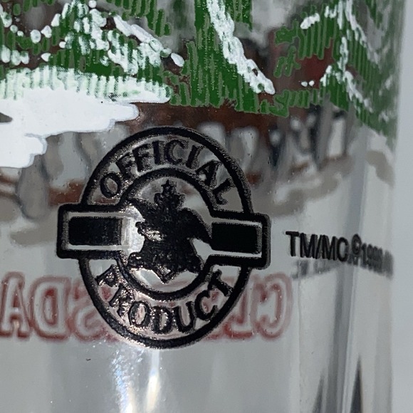 Budweiser Beer Glasses 1996 Plisner VTG Clydesdale Christmas Glass 7" Lot Of 2 - Picture 5 of 16